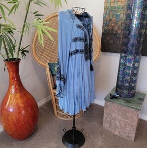 NWOT Free People gauze dress with slip